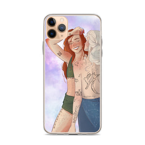 THE CHASER AND THE MOON IPHONE CASE